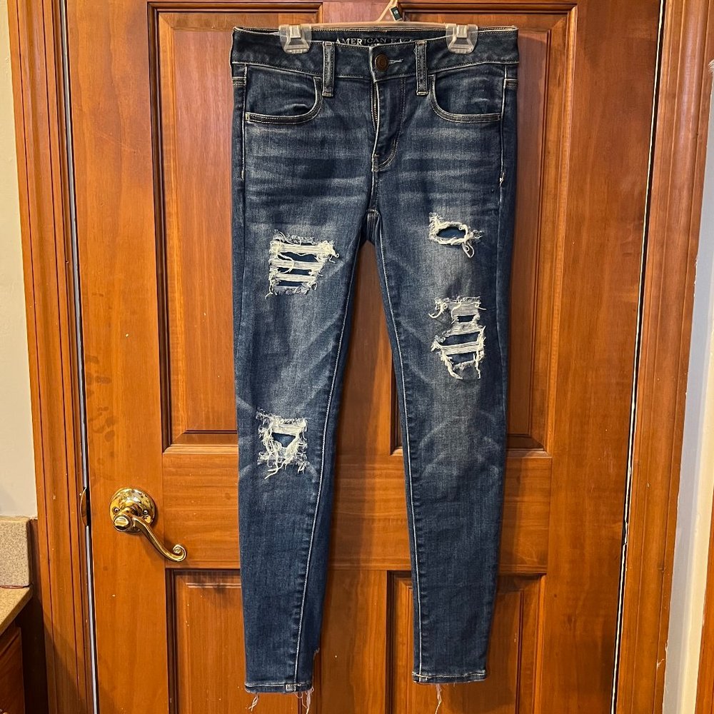 American Eagle Ripped Skinny Jeggings
